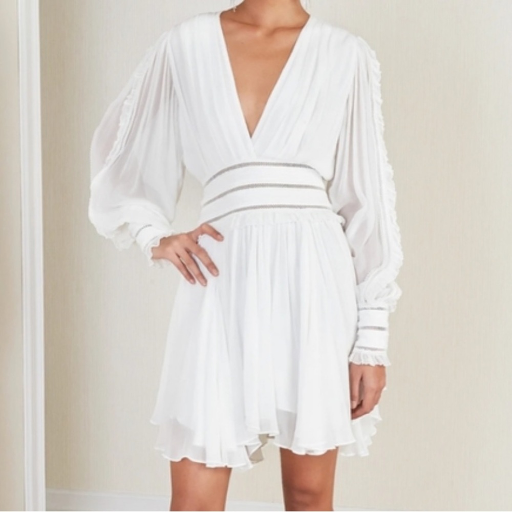Magali Pascal Ruffled Lace‎ Mini Dress Anthropologie - Picture 2 of 7